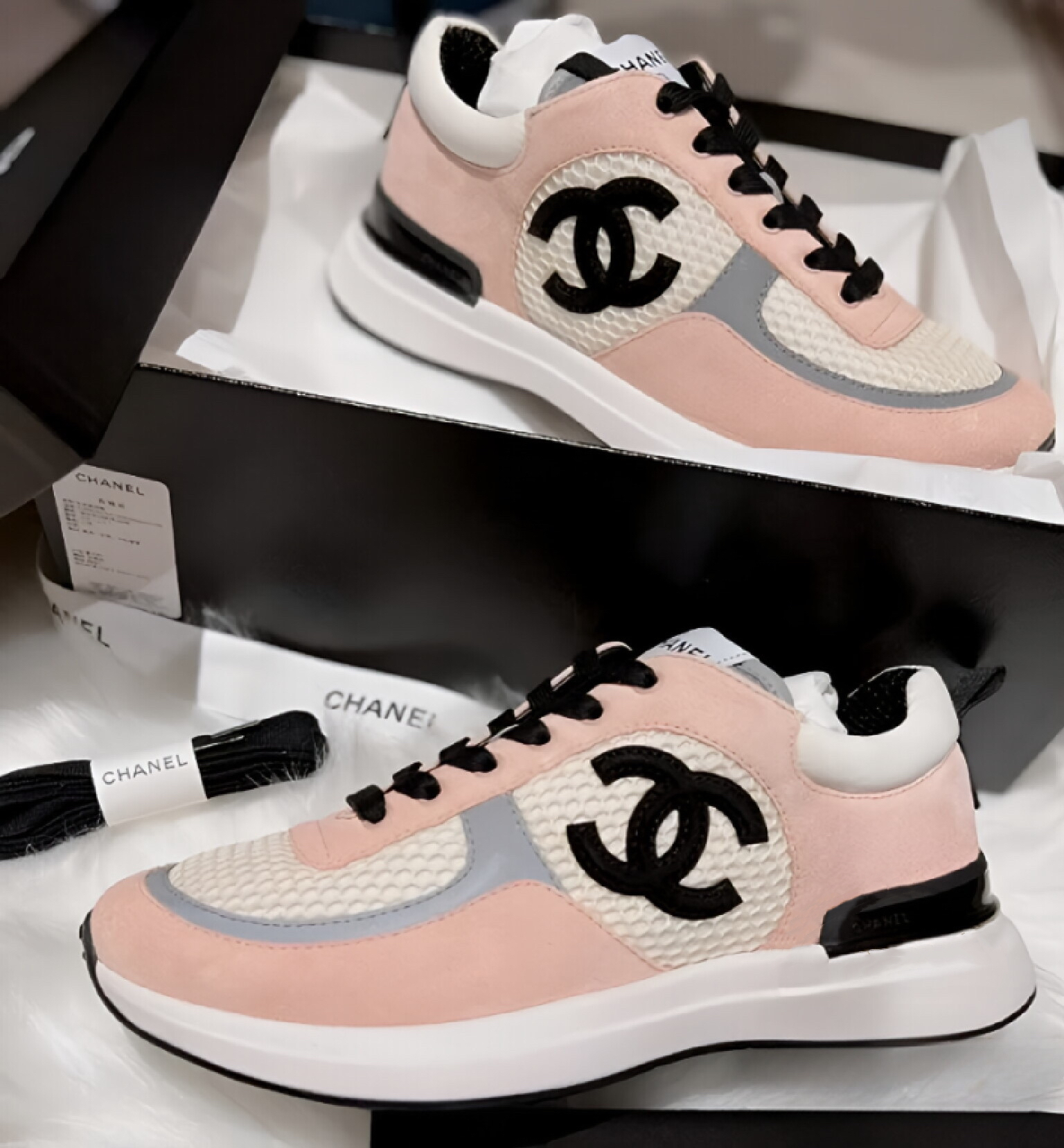 Chanel Sneakers_Pink