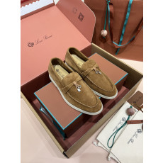 Loro Piana Summer Charm Walk Loafers_Brick