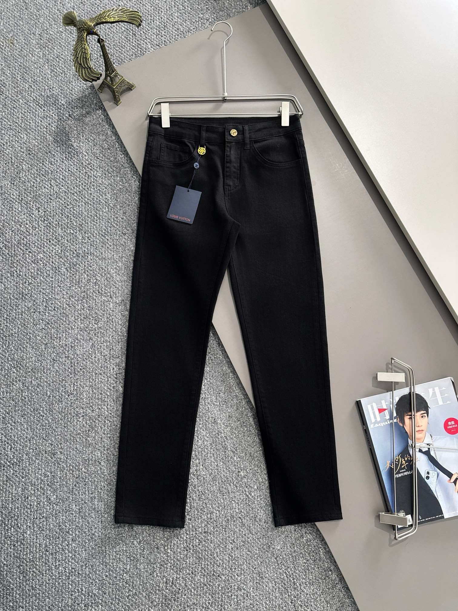 Louis Vuitton_JEANS_BLACK