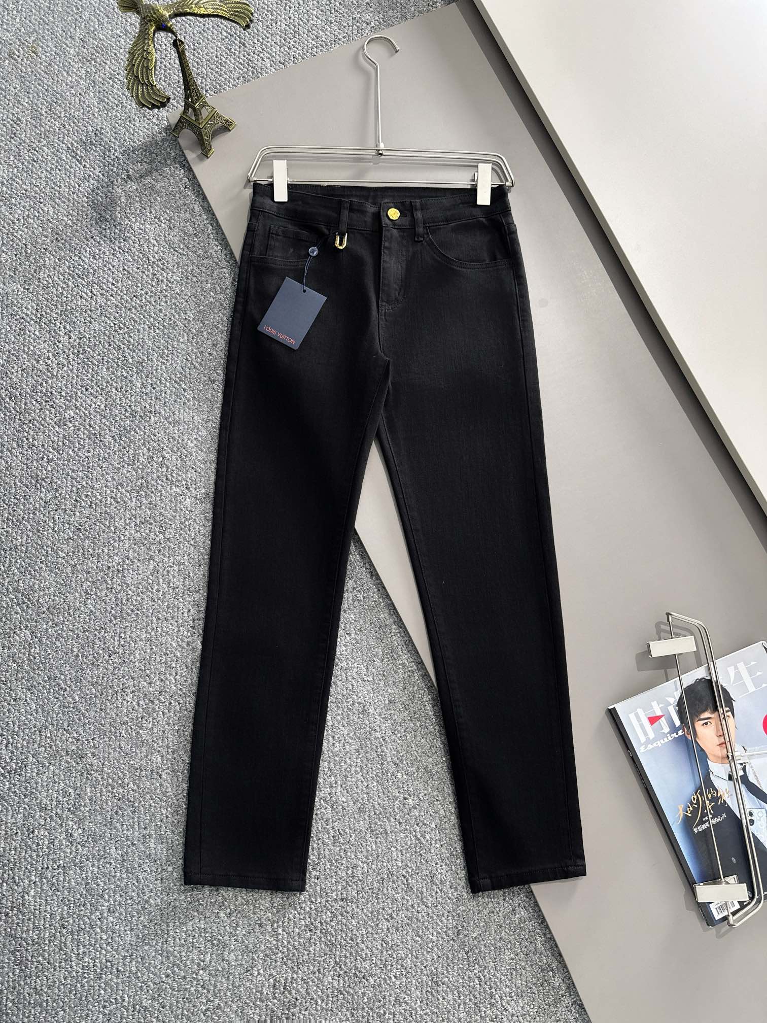 Louis Vuitton_JEANS_BLACK