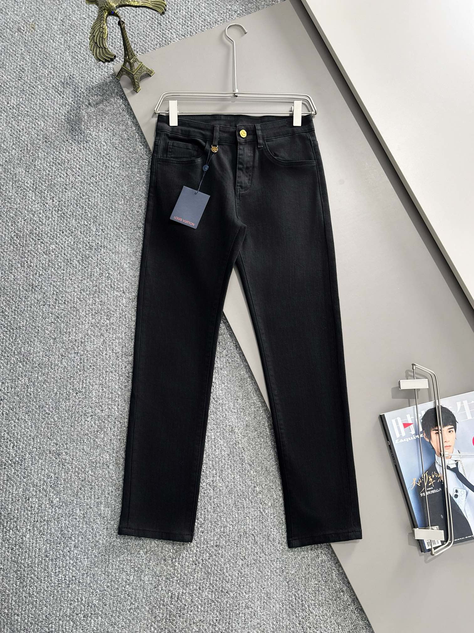 Louis Vuitton_JEANS_BLACK