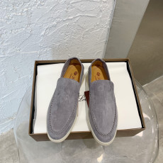 Loro Piana Summer Walk Loafers Suede_D-gray