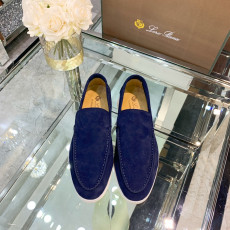 Loro Piana Summer Walk Loafers Suede_D-Navy