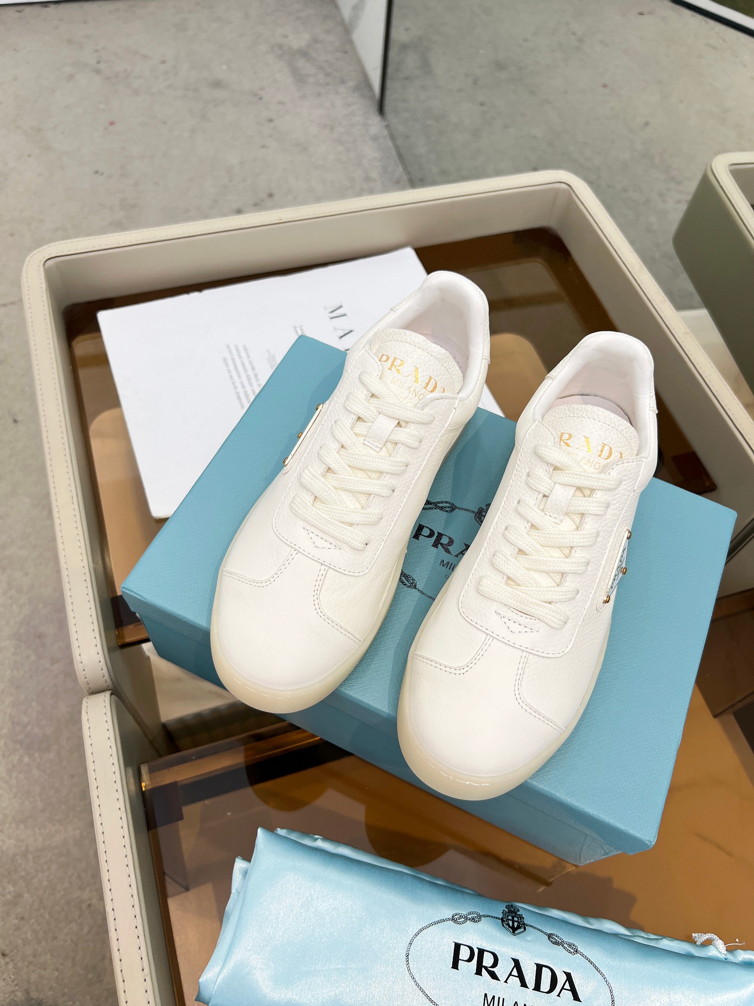 Prada Sneakers_Beige