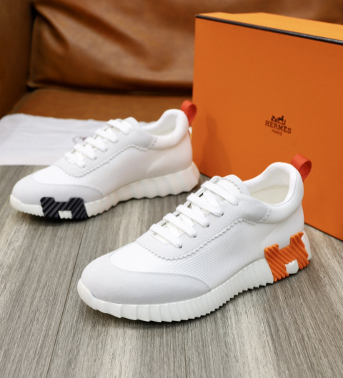 에르메스 바운싱 스니커즈_WHITE+ORANGE(메쉬)