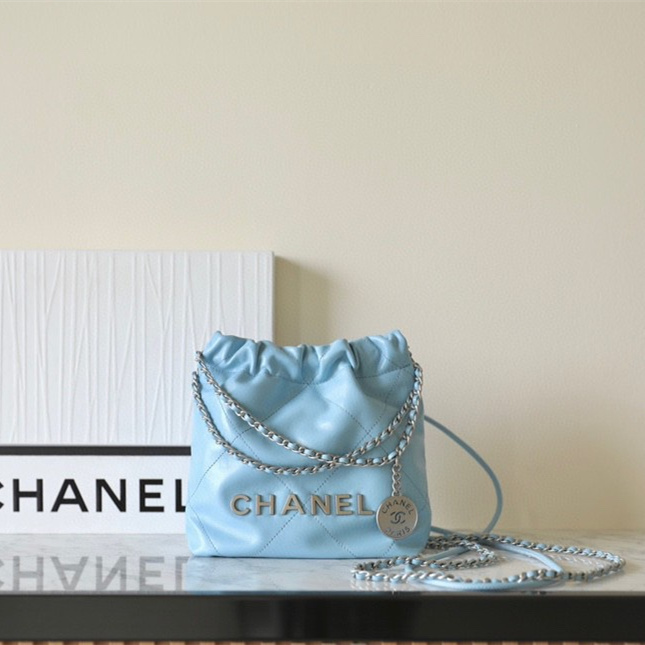 CHANEL 22 MINI BAG_blue