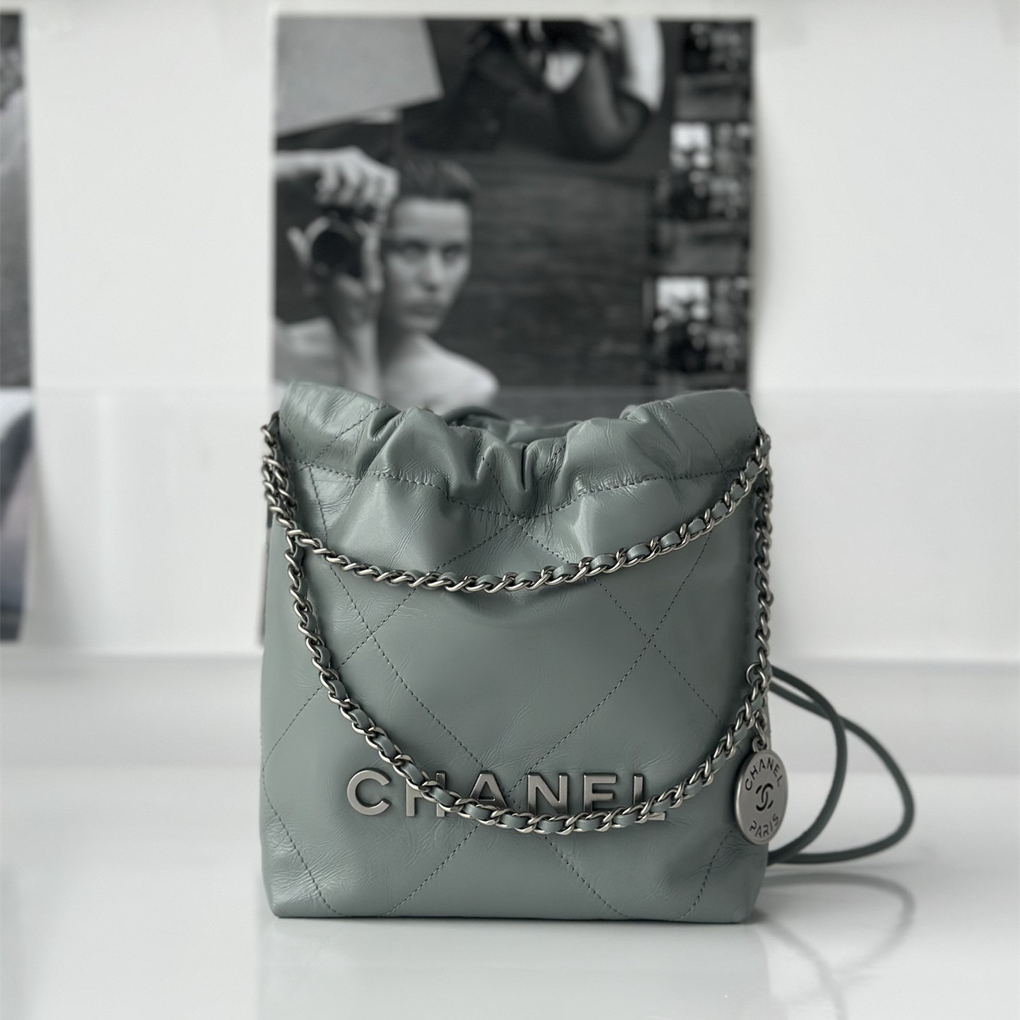 CHANEL 22 MINI BAG_mint